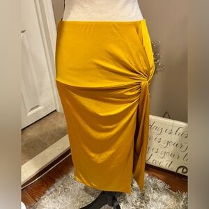 Elegant Yellow Women's Skirt